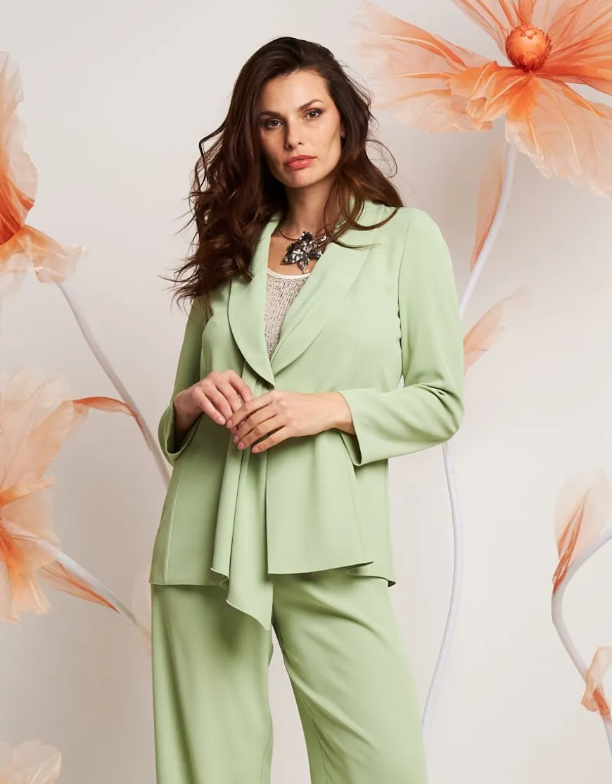 Giacca con scollo drappeggiato