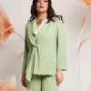 Giacca con scollo drappeggiato