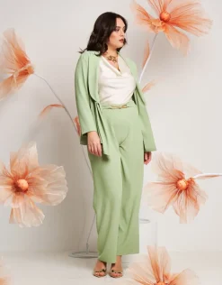 Giacca con scollo drappeggiato