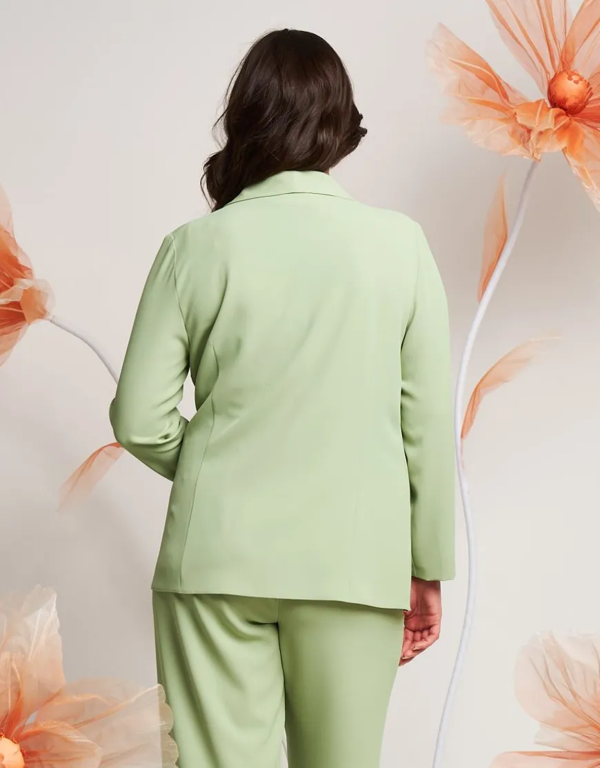 Giacca con scollo drappeggiato