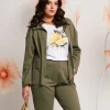 Giacca con zip e pattine