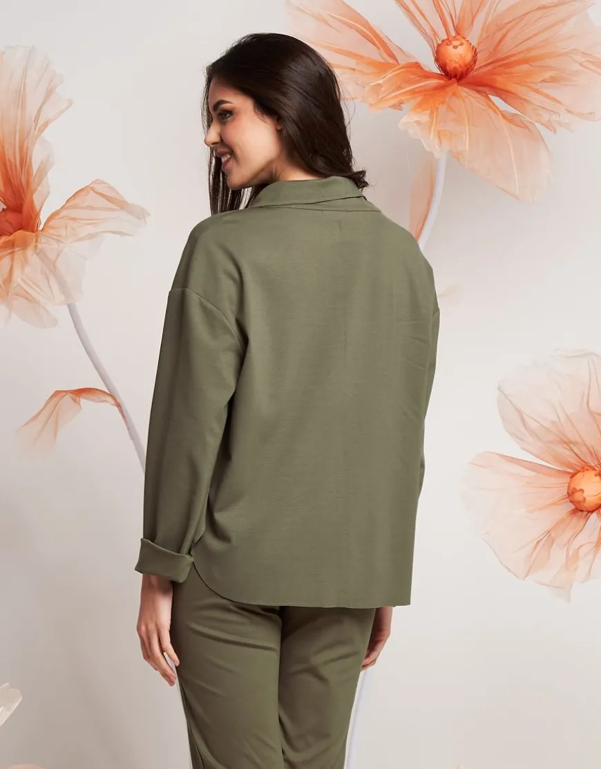 Giacca con zip e pattine