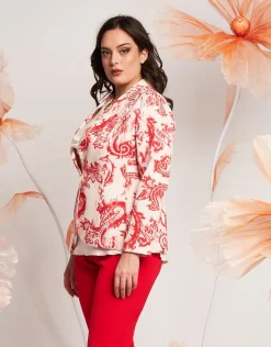 Giacca fantasia con bottone