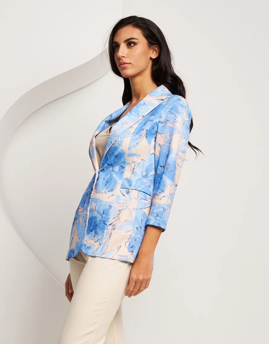 Giacca fantasia con revers