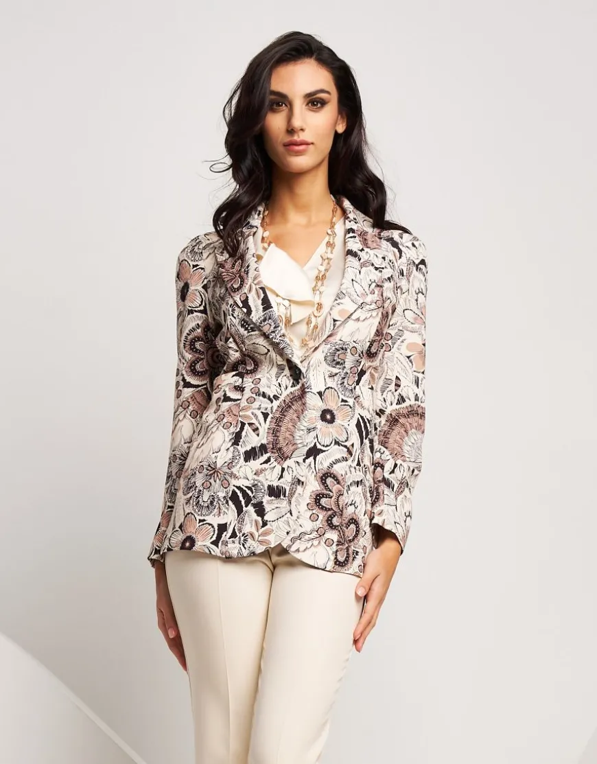Giacca fantasia con revers