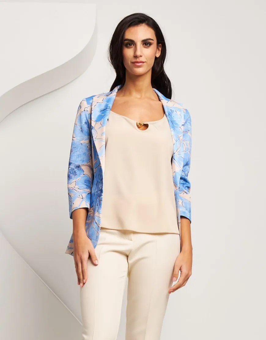 Giacca fantasia con revers
