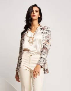 Giacca fantasia con revers