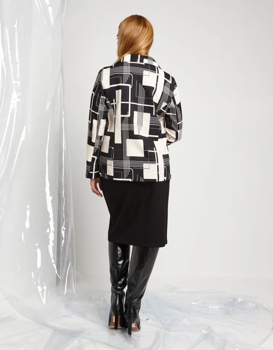 Giacca fantasia geometrica