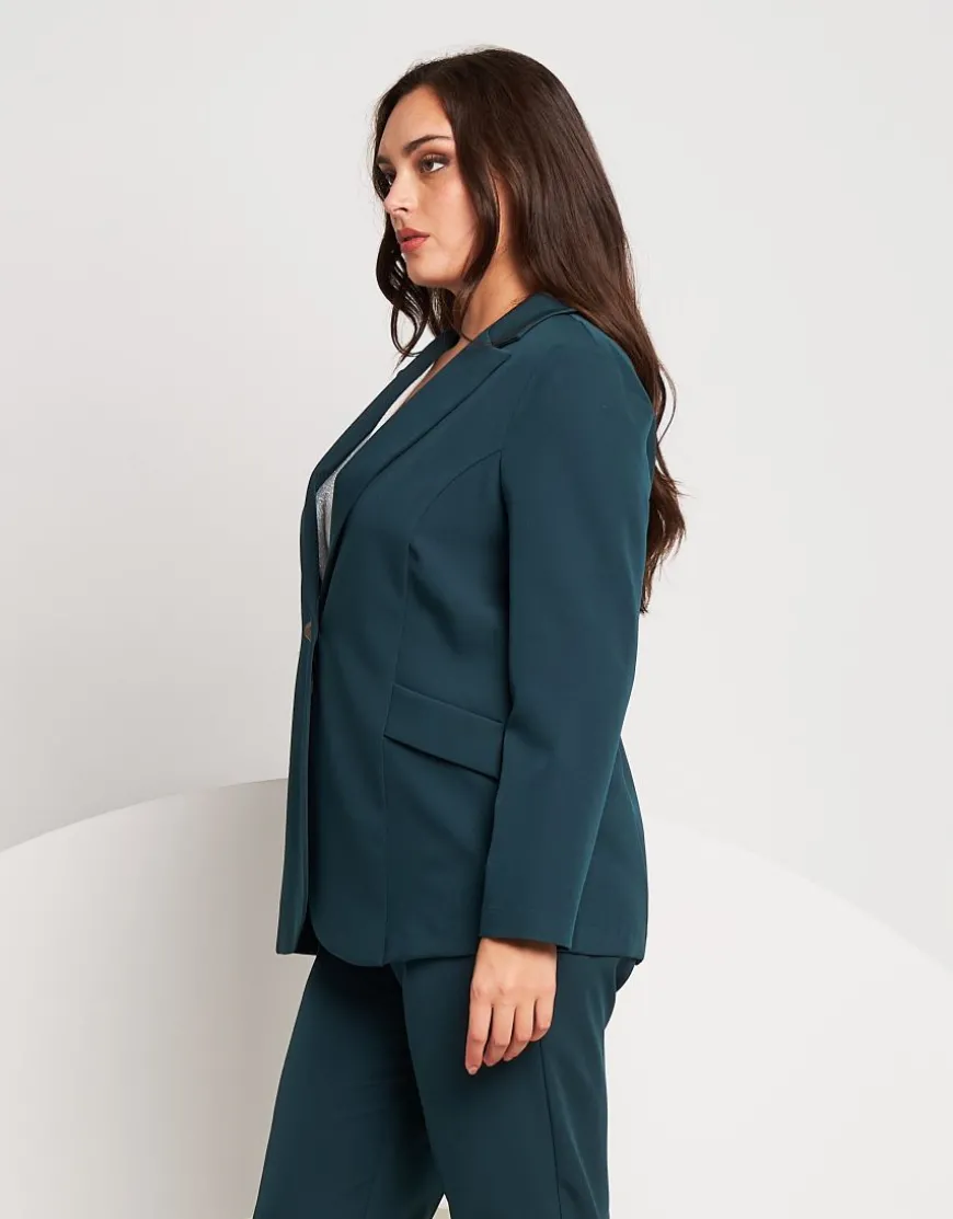 Giacca in bistretch pino