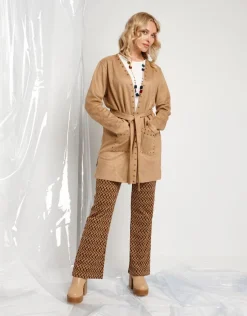 Giacca in ecosuede con borchie