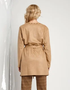 Giacca in ecosuede con borchie