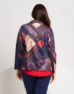 Giacca in fantasia patch