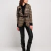 Giacca in jacquard a quadri