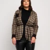 Giacca in jacquard a quadri
