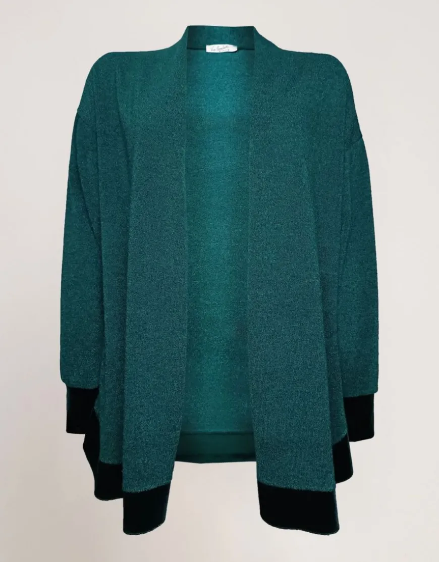 Giacca in maglia e bordi in ciniglia
