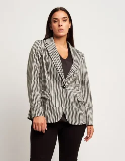 Giacca in maglia jacquard