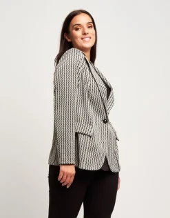 Giacca in maglia jacquard