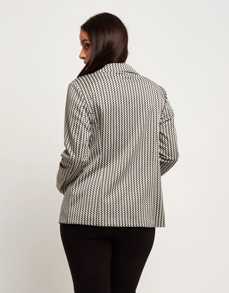 Giacca in maglia jacquard