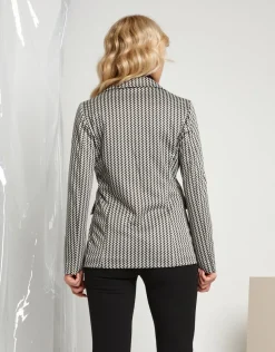 Giacca in maglia jacquard