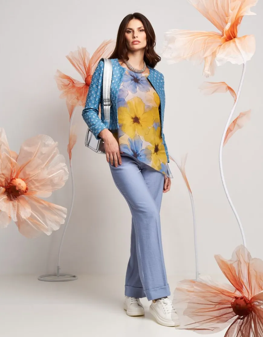 Giacchino in jeans con paillettes