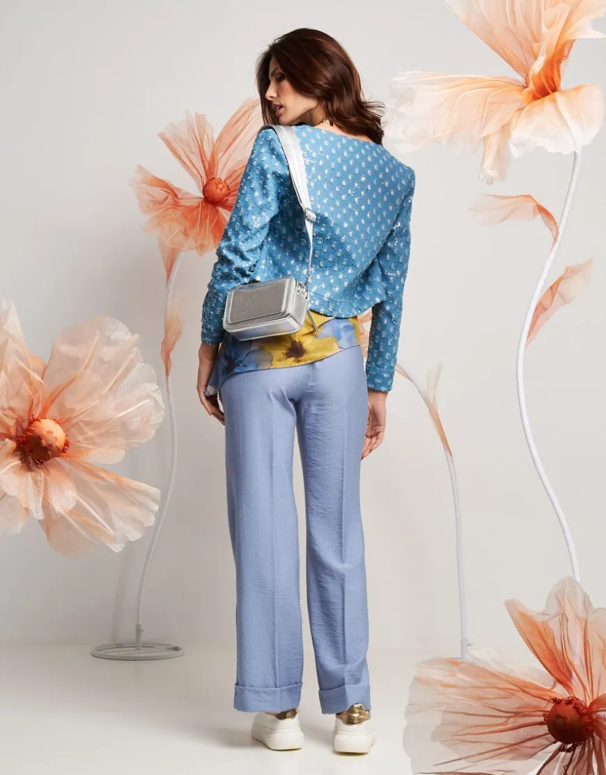 Giacchino in jeans con paillettes
