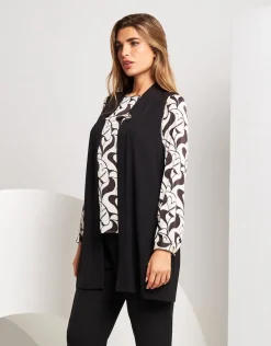 Gilet lungo in fluido
