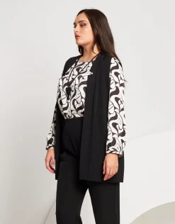 Gilet lungo in fluido