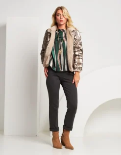 Giubbino double face beige