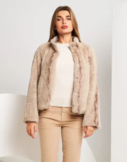 Giubbino double face beige