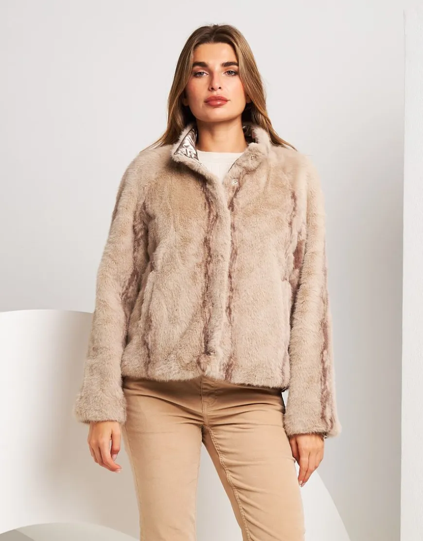 Giubbino double face beige
