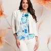 Giubbino in cotone con perle