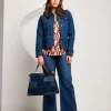 Giubbino in jeans con baschina
