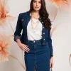 Gonna in jeans con spacco
