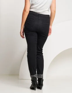 Jeans skinny con dettaglio animalier