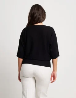 Maglia a pipistrello con paillettes