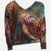 Maglia a poncho dévoré