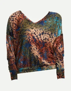 Maglia a poncho dévoré