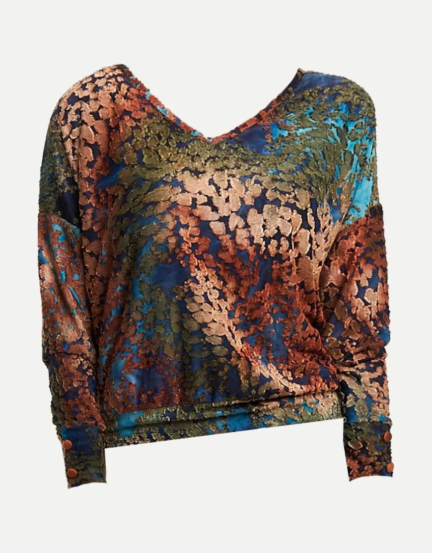 Maglia a poncho dévoré