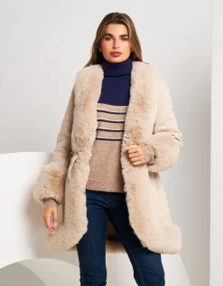 Maglia a righe bicolore con collo alto