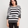 Maglia a righe con bottoni e tasche