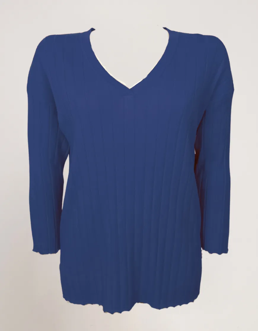 Maglia basica a coste