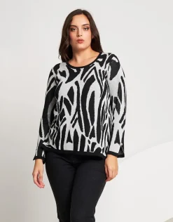 Maglia bicolore con bottoni ai polsi