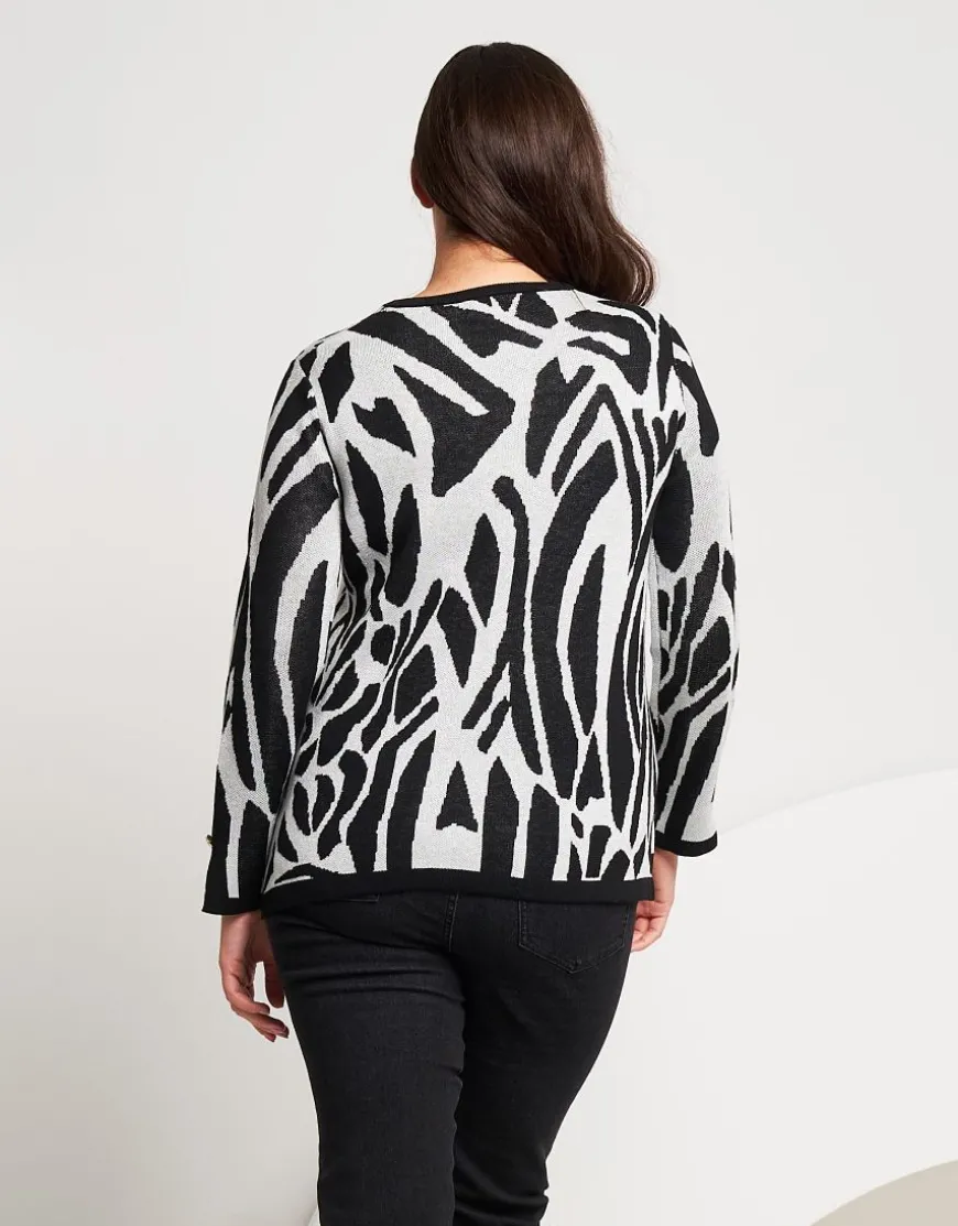 Maglia bicolore con bottoni ai polsi
