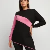 Maglia bicolore in lana