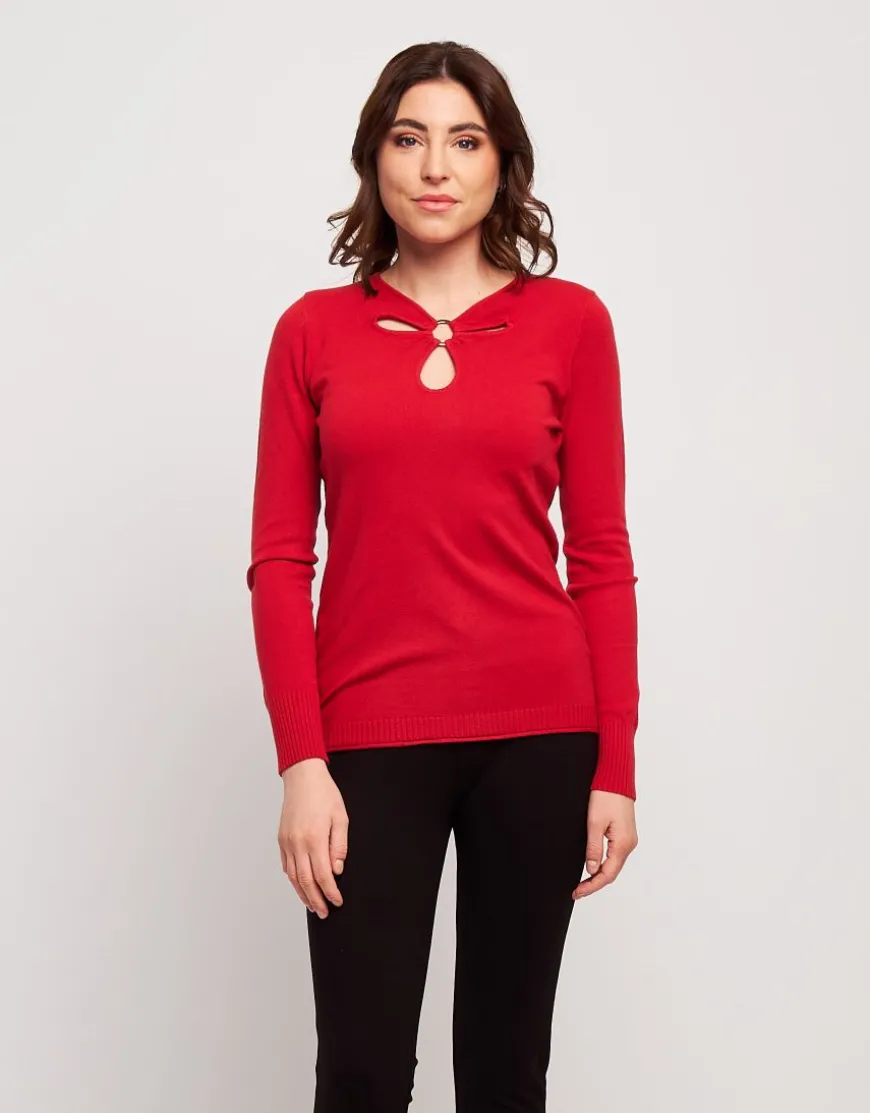 Maglia con aperture sullo scollo