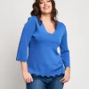Maglia con bordi ondulati