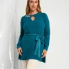 Maglia con cinturina e catena