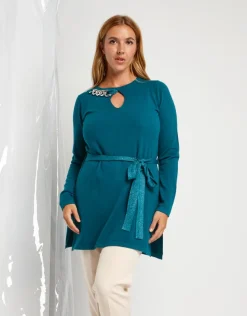 Maglia con cinturina e catena