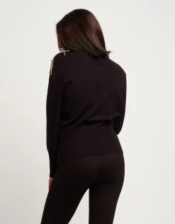Maglia con frange di strass