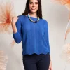 Maglia con lavorazione a onde